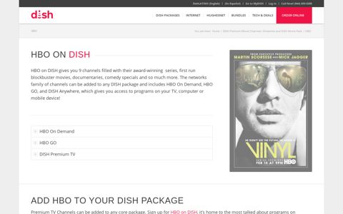 HBO on DISH - Premium Movie Channels - DISH Network