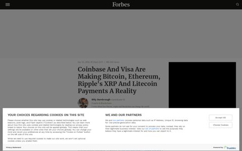 Coinbase And Visa Are Making Bitcoin, Ethereum, Ripple's ...