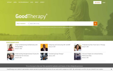 GoodTherapy - Find the Right Therapist