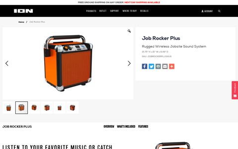 Job Rocker Plus - ION Audio