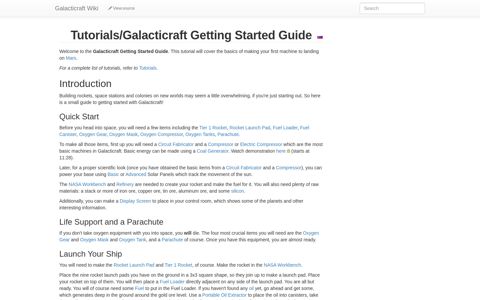 Tutorials/Galacticraft Getting Started Guide - Galacticraft Wiki