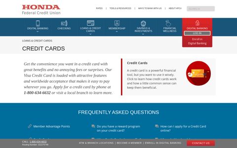 Credit Cards - Honda FCU
