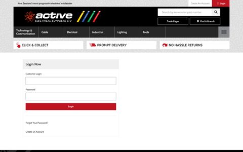 Login - Active Electrical Suppliers
