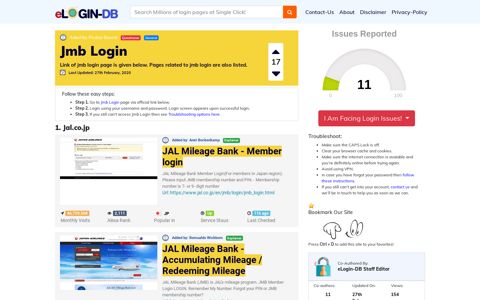 Jmb Login - A database full of login pages from all over the ...