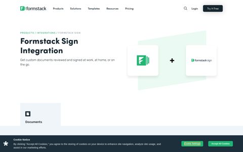 Formstack Sign Integration