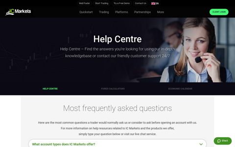 Help Centre | IC Markets