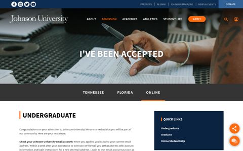 Online | Johnson University | Johnson University