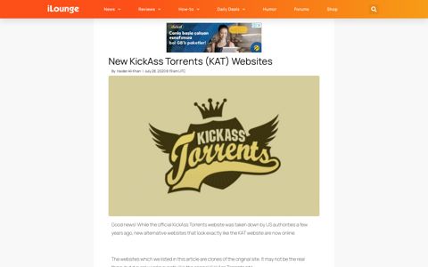 New KickAss Torrents (KAT) Websites - iLounge
