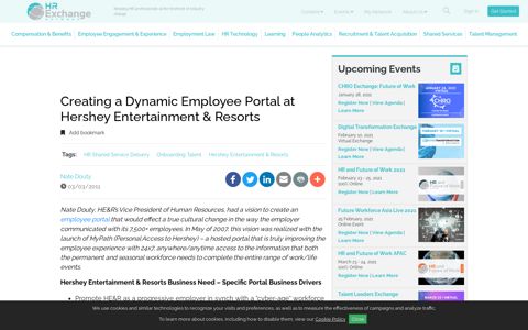 Creating a Dynamic Employee Portal at Hershey ...