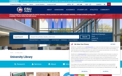 University Library | Library | CSU-Pueblo