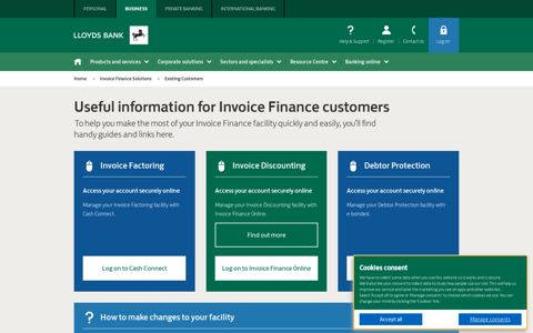 Invoice Finance Existing Customers | Business | Lloyds Bank