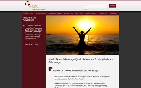 HealthTeam Advantage Quick Reference Guide (Medicare ...