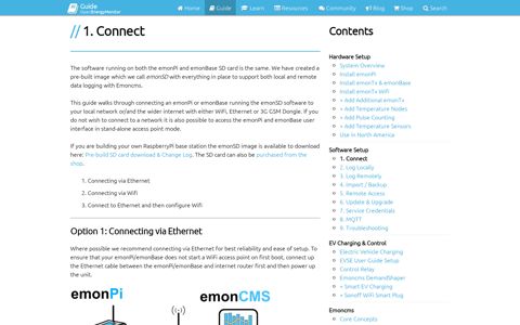 1. Connect - Guide | OpenEnergyMonitor