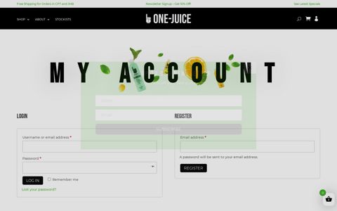 My Account | One-Juice