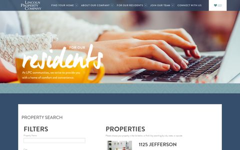 Property Search - Resident Portal