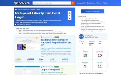 Netspend Liberty Tax Card Login - Logins-DB