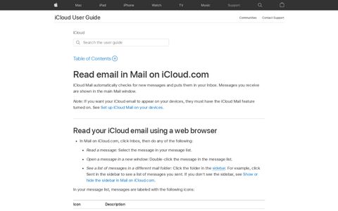 Read email in Mail on iCloud.com - Apple Support