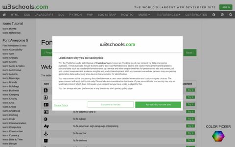 Font Awesome Web Application Icons - W3Schools