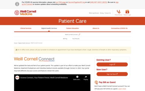 Weill Cornell Connect | Weill Cornell Medicine