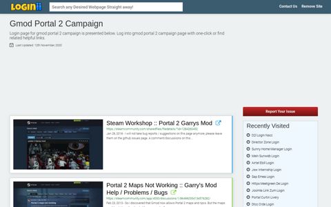 Gmod Portal 2 Campaign - Loginii.com