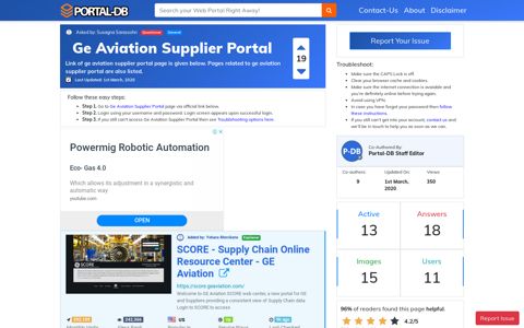 Ge Aviation Supplier Portal