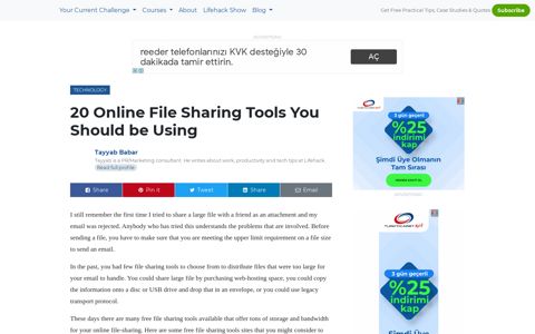 20 Online File Sharing Tools You Should be Using - Lifehack