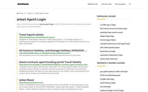 Jetset Agent Login ❤️ One Click Access - iLoveLogin