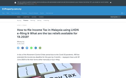 How to file Income Tax in Malaysia using LHDN e-filing ...