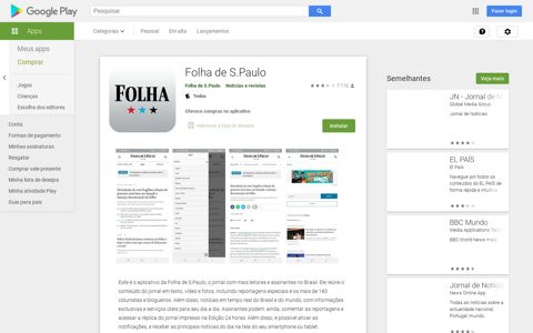 Folha de S.Paulo – Apps no Google Play