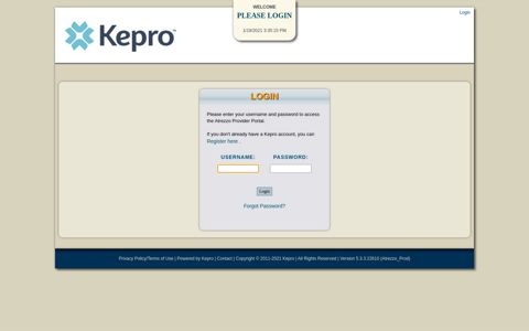 Log In - Kepro