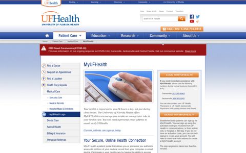 MyUFHealth | UF Health, University of Florida Health