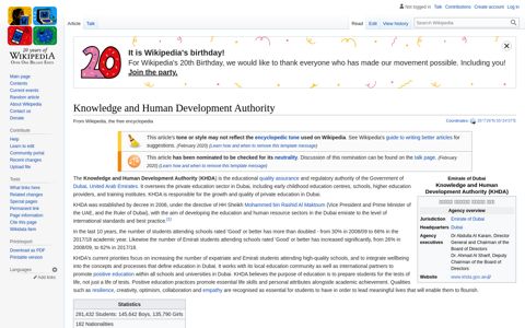 Knowledge and Human Development Authority - Wikipedia