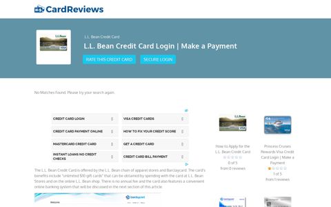 L.L. Bean Credit Card Login | Make a Payment - Card Reviews