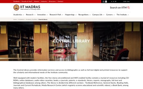 Central Library | Indian Institute of Technology ... - IIT Madras