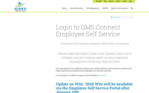 Login to GMS Connect Employee Self Service - Group ...