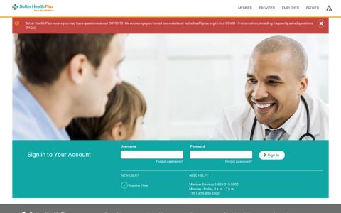 Sutter Health Plus Provider Portal