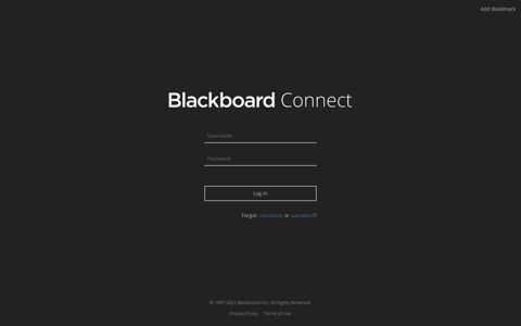 Blackboard Connect: Login