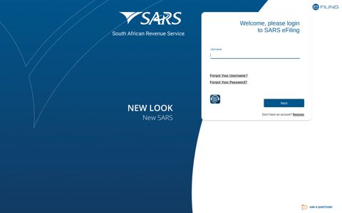 please login to SARS eFiling
