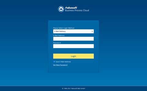 login again - To the Fabasoft Cloud