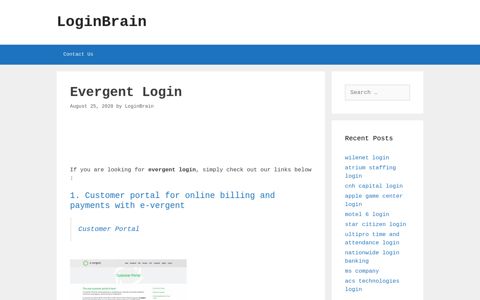 evergent login - LoginBrain