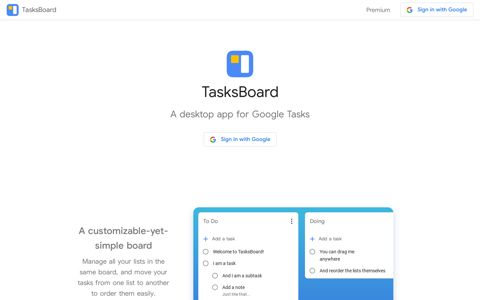 TasksBoard | Desktop app for Google Tasks