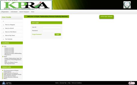 KPRA - Taxpayer Facilitation Portal