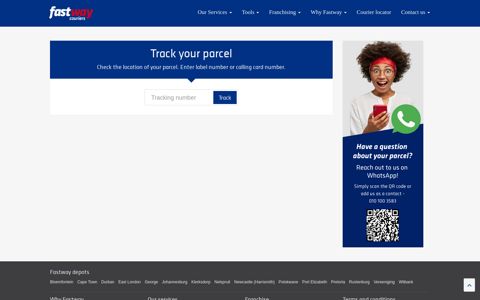 Track your parcel - Fastway Couriers