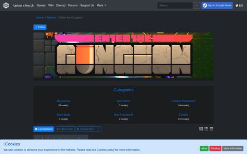 Enter the Gungeon Mods - ModWorkshop