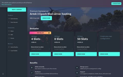 ArmA 3 Epoch Mod server hosting - gportal