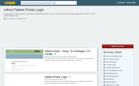 Ivfmd Patient Portal Login - Loginii.com