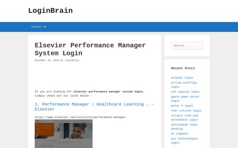 elsevier performance manager system login - LoginBrain