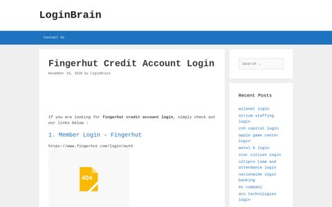 Fingerhut Credit Account Member Login - Fingerhut - LoginBrain
