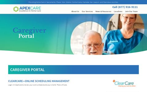 Caregiver Portal - ApexCare
