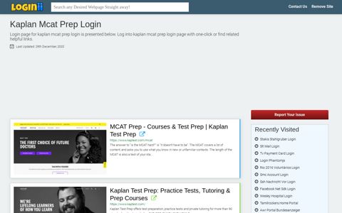 Kaplan Mcat Prep Login - Loginii.com